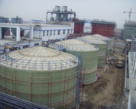 GRP storage tank